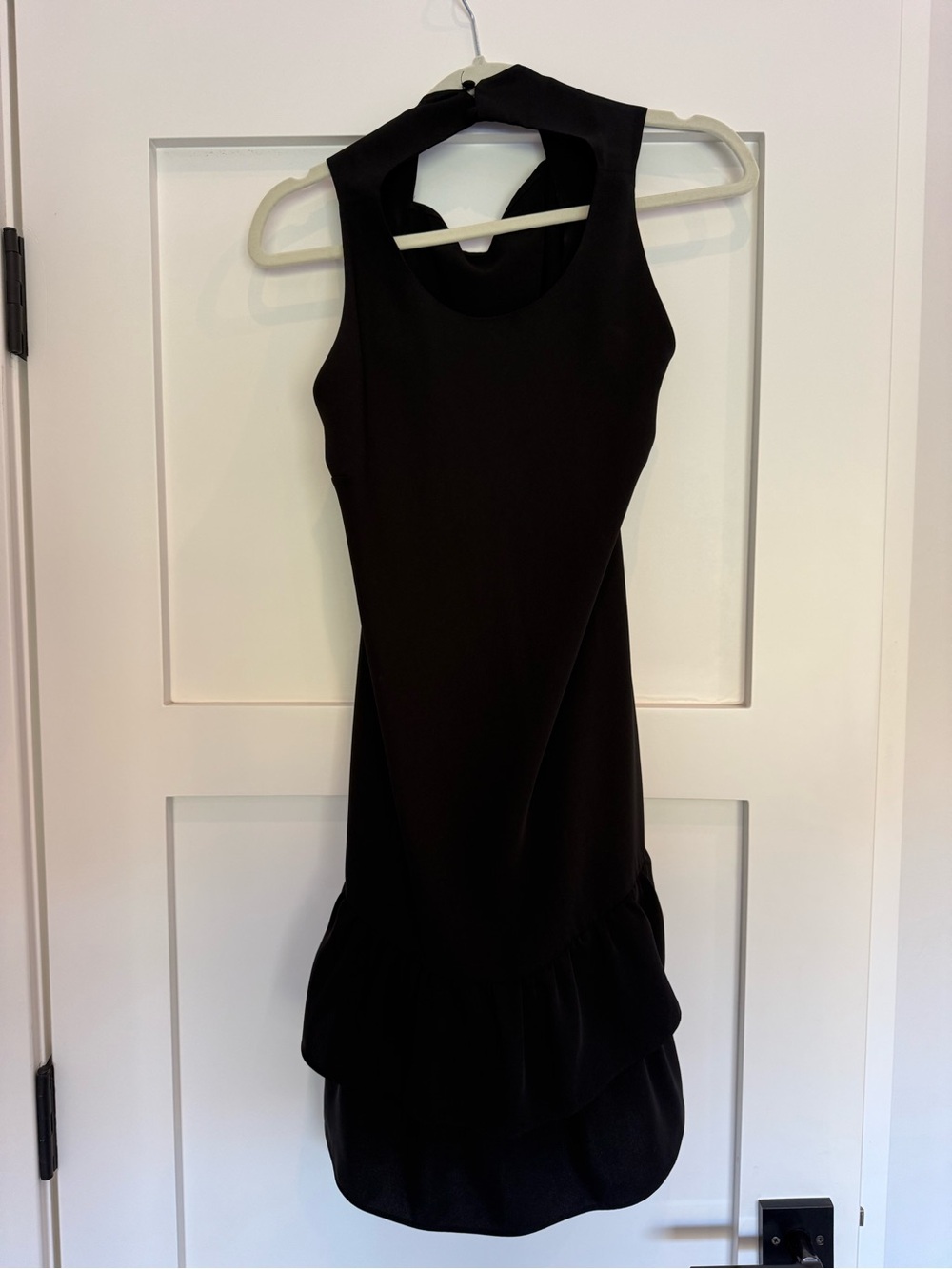 LOFT Black Sleeveless High-Low Ruffle Dress - Picture 3 of 4